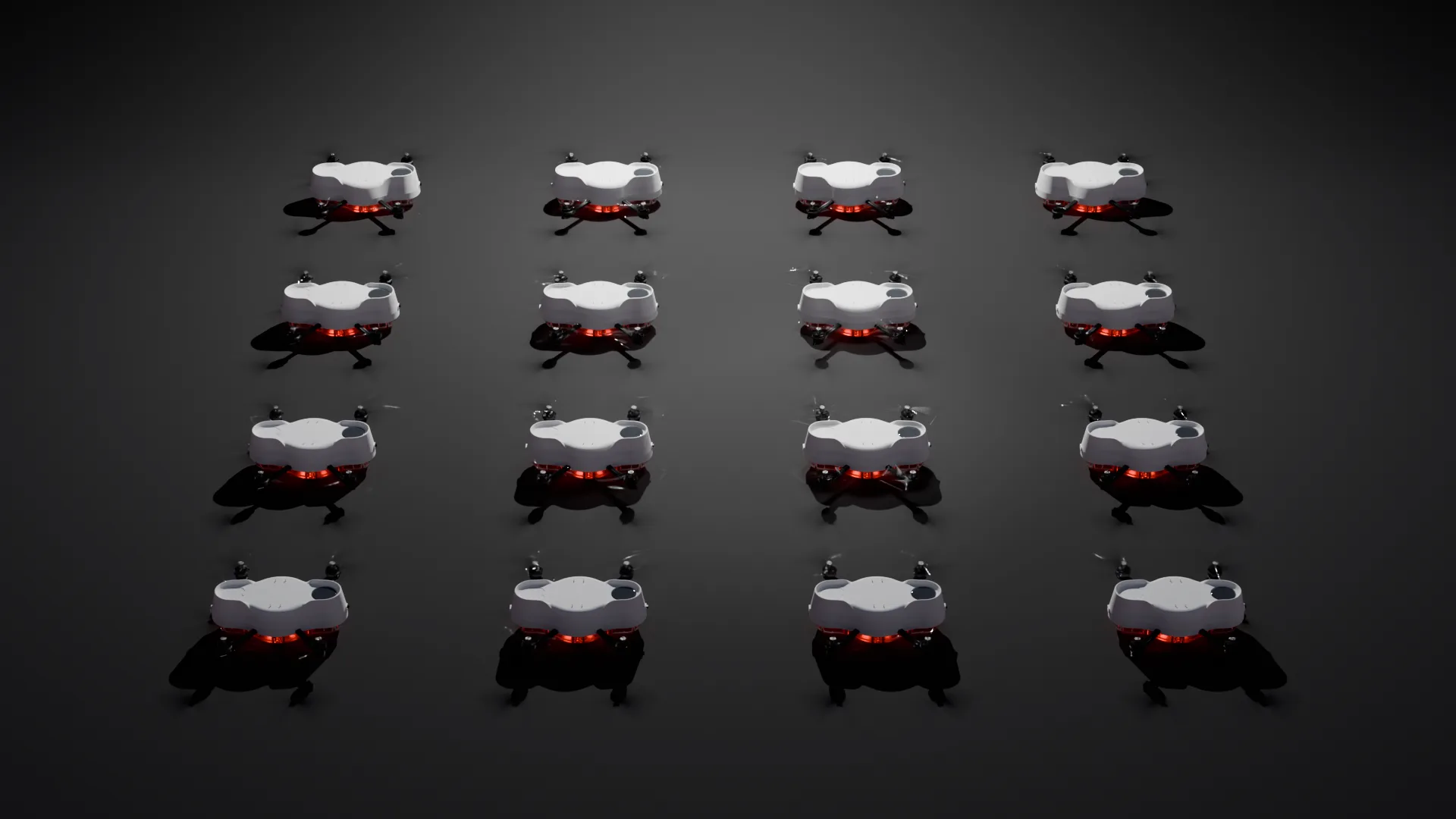 Custom drone light show — swarm of Starbound Spectra drones